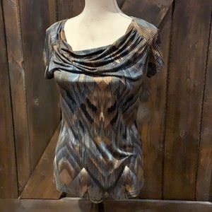 Bianca Nygard colourful short sleeve blouse